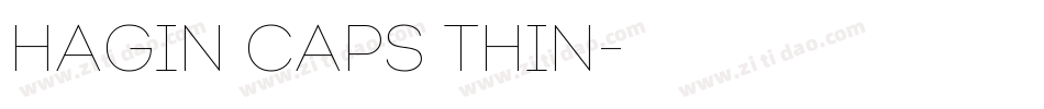 Hagin Caps Thin字体转换